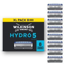 Смінні касети для чоловічої бритви Wilkinson Sword Hydro 5, з карбоновим покриттям та зволожуванням шкіри, 8 шт