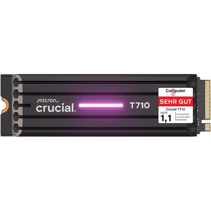 SSD Crucial P5 Plus Gen5 1TB M.2 NVMe PCIe 5.0 - Внутрішній SSD для ПК та ноутбука
