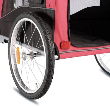 Wuuhoo® Преміум амортизатор для собак Bello, велопричіп для собак 25-40 кг, складний та маневрений, велобудка з/без комплекту для джогінгу, включаючи з'єднувач причепа. Без комплекту для джогінгу