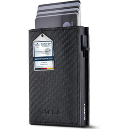 SF SCOFIELD Duality Magflip Premium Slim Wallet with Coin Pocket | Card Holder with Coin Pocket for 9-10 Cards | Card Wallet | Men's Wallet | RFID Protection | Credit Card Holder | Smart Wallet