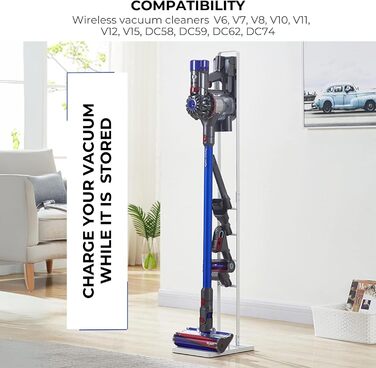 Підставка для пилососів Dyson: V15, V12, V11, V10, V8, V7, V6, DC58, DC59, DC62, DC74. Органайзер та рамка для зберігання. Модель S9313