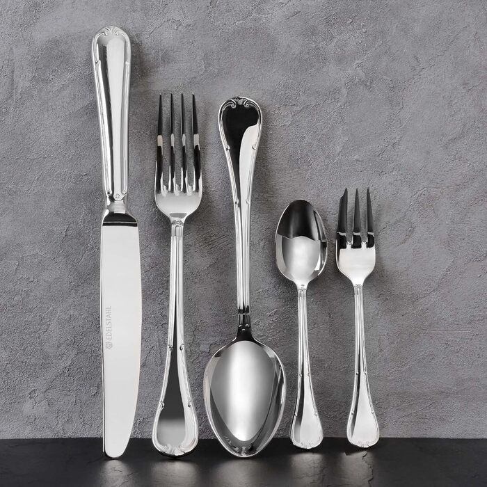 GRÄWE Bayreuth Cutlery Set, 10-piece, 2-person, silver-colored, stainless steel, polished