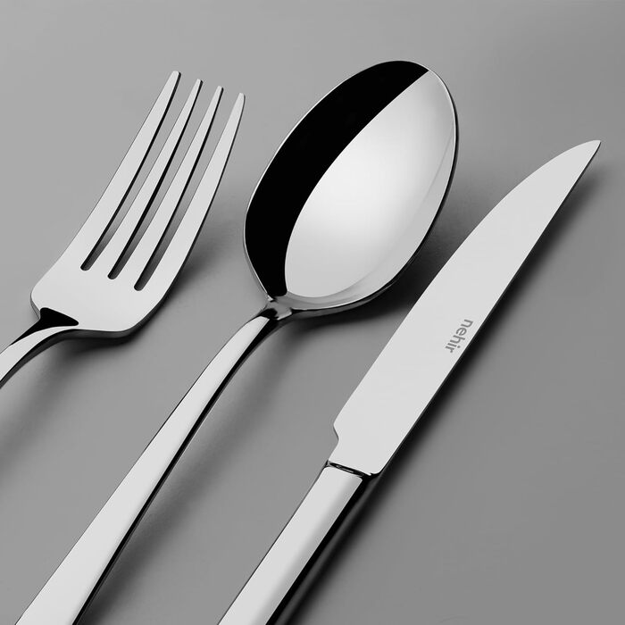 Нержавіюча столова приборів 24 шт. для 6 осіб: елегантний набір для щоденного використання та особливих випадків, стійкий до корозії