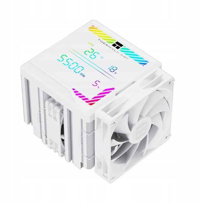 Повітряний кулер для процесора Thermalright, білий, 120/140 мм