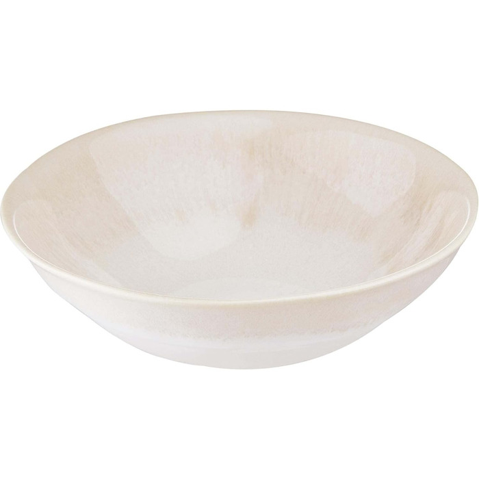 Набір посуду BUTLERS Atlantis 12 предметів: тарілки та миски | Керамічний посуд для 4 осіб | Стиль бохо, бежевий колір, для мікрохвильової печі та посудомийної машини