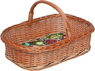 Handmade Willow Tray with Handle – Tray Basket, Basket Tray, Willow Serving Tray – Stable and Sustainable KW