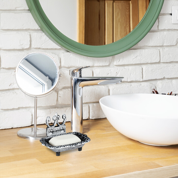 Relaxdays Soap Dish, Cast Iron