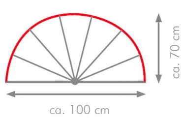 Штора для душу вінілова Ridder, 100 x 170 см