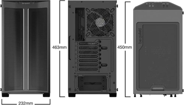 Корпус для комп'ютера be quiet! Pure Base 500DX ARGB Midi Tower ATX, чорний