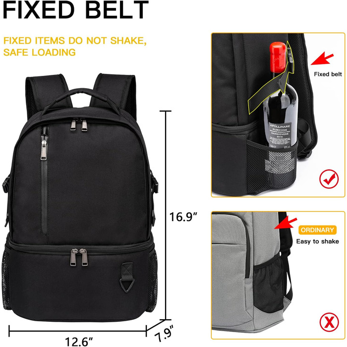 28L Insulated Cooler Backpack - Double Layer Small Thermal Backpack for Camping, Picnic, and Travel