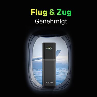 Powerbank STRONG S-19, 12000mAh, 176W, USB-C PD 3.1 + UFCS, TFT-дисплей, для iPhone, Galaxy, MacBook, iPad, для подорожей