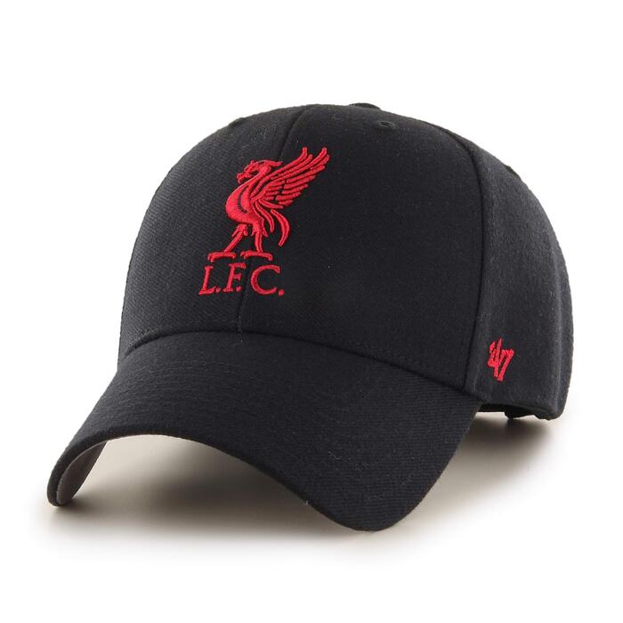 Кепка бейсболка 47 Brand Liverpool Adjustable EPL, чорно-червона (офіційна ліцензія)