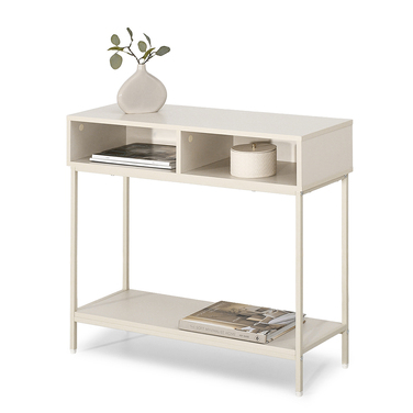 Консольний столик Mebel-Partner, крем матовий, 80 x 75 x 30 см