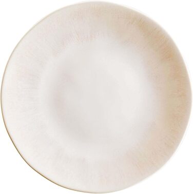 Набір посуду BUTLERS Atlantis 12 предметів: тарілки та миски | Керамічний посуд для 4 осіб | Стиль бохо, бежевий колір, для мікрохвильової печі та посудомийної машини