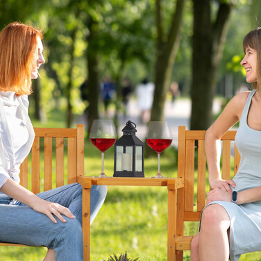 Relaxdays Garden Bench with Table