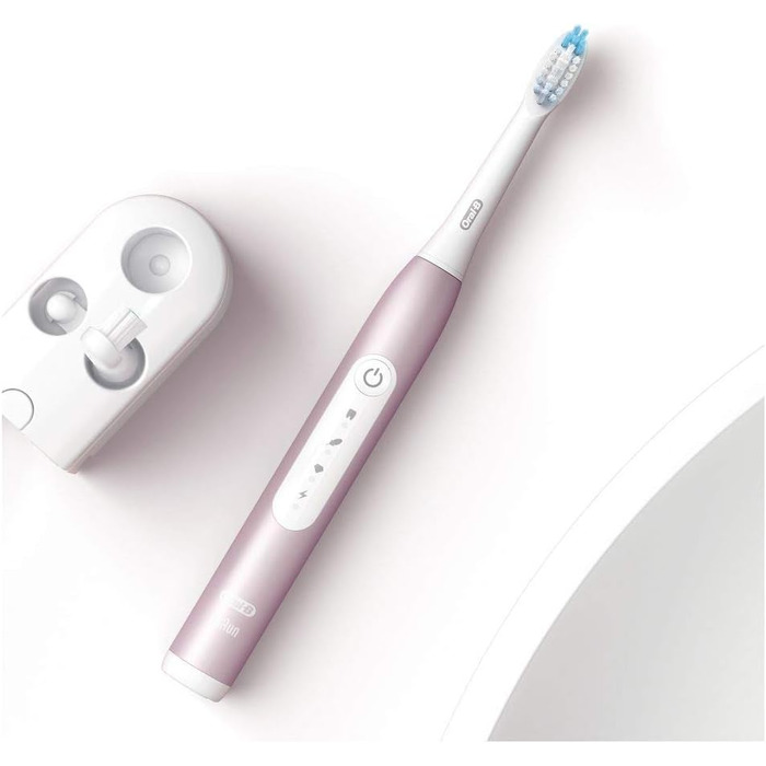 Звукова зубна щітка Oral-B Pulsonic Slim Luxe 4500 Rosegold: 3 режими чищення, 2 насадки, кейс для подорожей