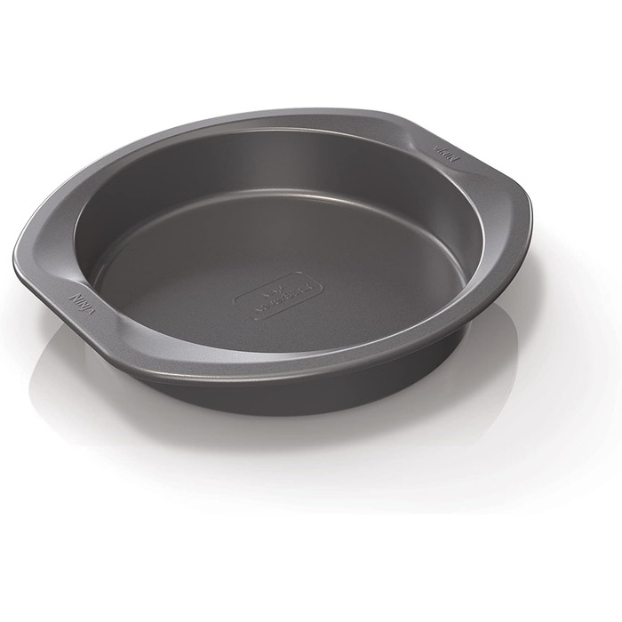 Ninja Foodi ZEROSTICK Round Cake Tin, 22 cm, non-stick coated, durable, robust cake tin, made from aluminized steel, grey, B30308EUUK