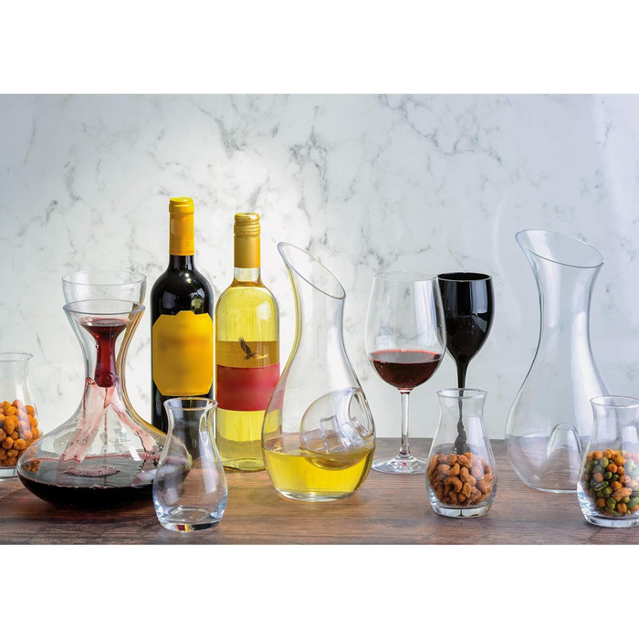 Artland Sommelier White Wine Cooler Carafe – 1050 ml Glass Jug with Elegant Ice Compartment, perfect for Chardonnay and Sauvignon Blanc