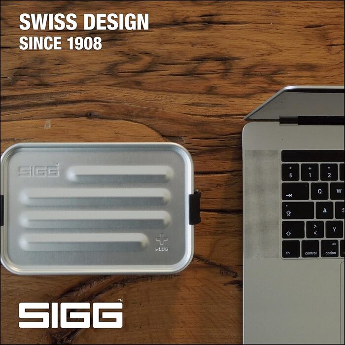 SIGG - Alu Lunchbox Plus - Lunchbox with Compartment - Award-Winning - Dishwasher Safe & Microwave Safe - Absolutely Leak-Proof - Feather-Light - BPA-Free