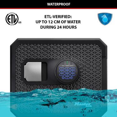 Master Lock – вогнестійкий сейф з цифровим замком, 23L, 417x348x478 мм, для дому та офісу