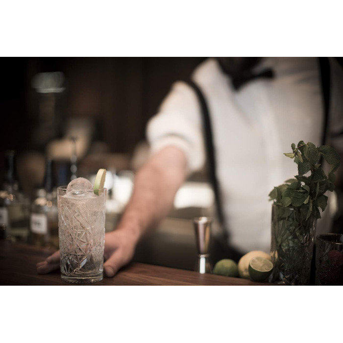 Gin-Tonic Bar Equipment, stainless steel look, food-safe, dishwasher-safe, long drink set (Basic Set)