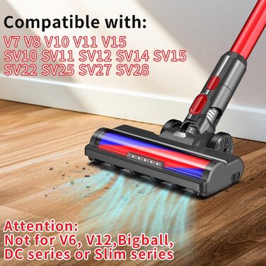М'яка щітка-насадка для пилососів Dyson V7 V8 V10 V11 V15 - Оригінальна заміна, для твердих підлог (паркет, ламінат, плитка)