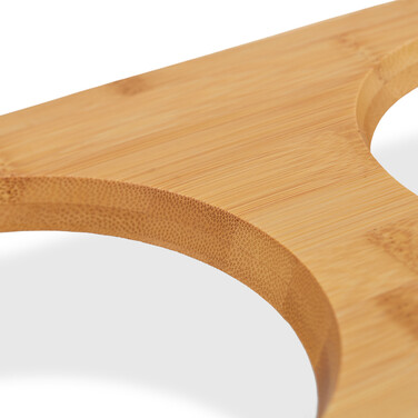Relaxdays Dog Feeding Bar with 2 Bowls