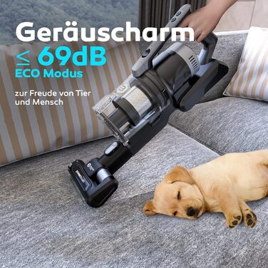 Бальтер Верту X11 PRO: Бездротовий пилосос з функцією миття підлоги, акумуляторний, 350W, до 50 хв роботи, без мішка, гнучкий з'єднувальний елемент, LED-насадка, для видалення шерсті тварин