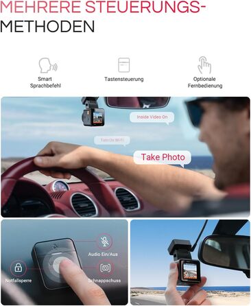 Відеореєстратор VANTRUE E1 Pro 4K HDR STARVIS: Автомобільний відеореєстратор з GPS, Wi-Fi, нічним баченням та паркувальним режимом