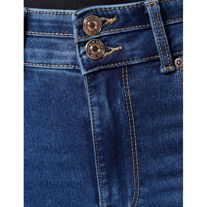 Шкіряні штани жіночі ONLANNE Skinny Fit, блакитні, розмір XXL/34L