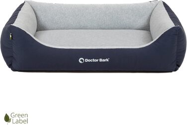 Ліжко для собак Doctor Bark Kleine Hunde - зручне та м'яке гніздечко для маленьких собак, зелений колір, Made in Germany, GreenLabel (L - 97x75 см)