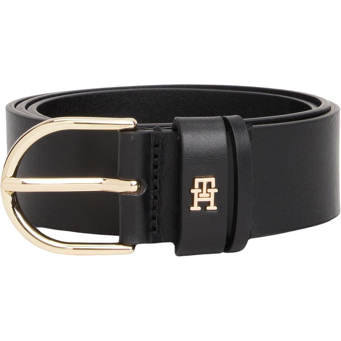 Жіночий ремінь Tommy Hilfiger регульований 110 см чорний