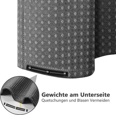 Шторка для душу Waffel з магнітами, текстиль, поліестер, 183x183 см (зелена)