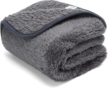 М'яка флісова підстилка для собак і котів Nobleza, 160 x 120 см, сіра