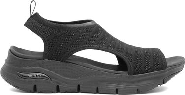 Skechers Arch Fit City Catch: жіночі сандалі з текстилю (38 EU, чорні)