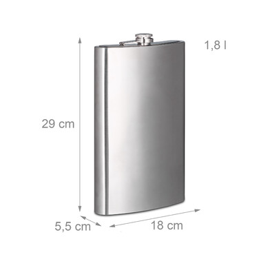 Relaxdays XXL Stainless Steel Flask
