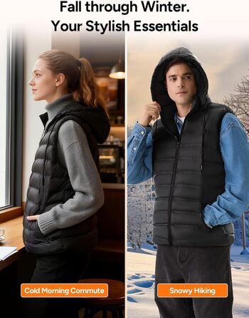 Електричні грілки Dr.Prepare для чоловіків та жінок, легкі, з 3 рівнями нагріву, 10 зонами нагріву, інтелектуальним керуванням, регульовані для активного відпочинку. Чорний колір (M, Чорний 1)