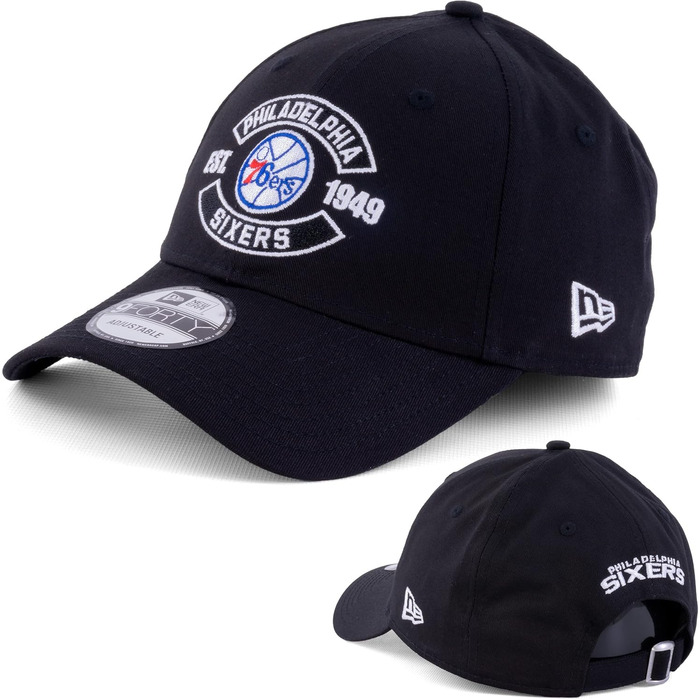Кепка New Era 9FORTY MLB NBA NFL Limited Edition (Philadelphia 76ers, чорний)