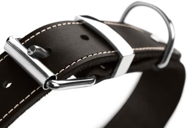 Нашийник для собак HUNTER AALBORG SPECIAL, шкіряний, міцний, комфортний, 35 см (XS-S), колір cognac