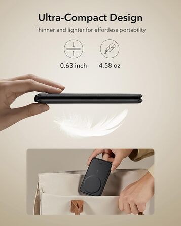 Зарядний станція 3-в-1 ESR для Apple Watch та iPhone з MagSafe, чорна (15W)