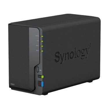 Synology DS223 - 2-Bay NAS сервер, 8TB, Чорний