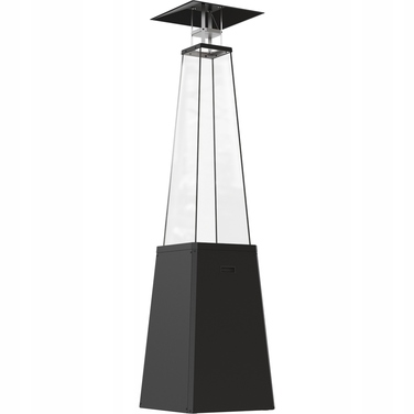 Газовий обігрівач-парасолька для саду KRATKI Umbrella BS, чорний, 12 кВт
