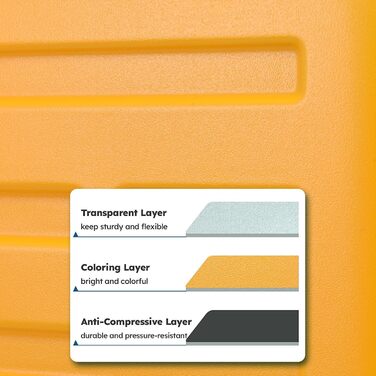 Набір валіз TydeCkare 20/28' (55x39x20/66x46x23 см), з відділенням для ноутбука, TSA-замок, ABS+PC, помаранчевий