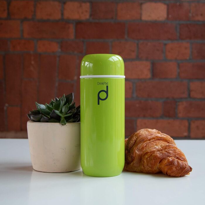 Pioneer Stainless Steel Insulated Drink Bottle - 200ml Double Wall Thermos Food Container - Keeps Hot 6h, Cold 24h - Leakproof, BPA-Free - Green