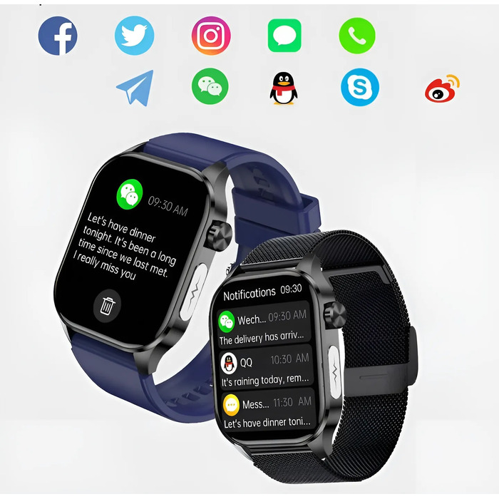 Розумний годинник Lazird EKG0025 чорний