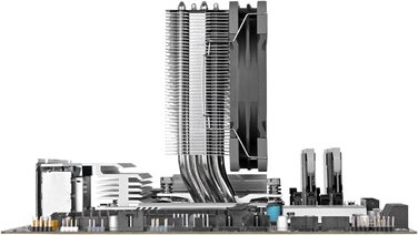 Система охолодження CPU Thermaltake UX400 ARGB Sync – чорна, 240W TDP, LGA1851/1700/AM5/AM4