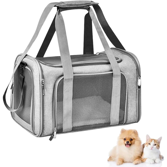 Транспортна сумка для кота/собаки Katzentransporttasche, 40x25x25 см, складана, з плечовим ремінцем