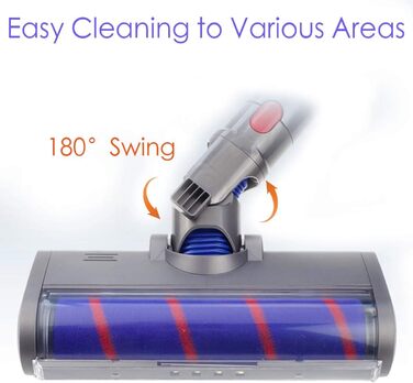 М'яка роликова щітка для пилососів Dyson V7 V8 V10 V11, сумісна з моделями Dyson