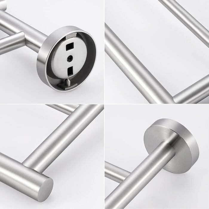 Тримач для рушників KES, подвійний, з нержавіючої сталі SUS304, 60 см, настінний, A2001S60