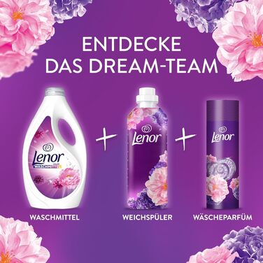 Кондиціонер для білизни Lenor Blütentraum, Мегапак 12 шт по 756 мл (на 432 прання), аромат Квітковий сон, активний захист від запахів